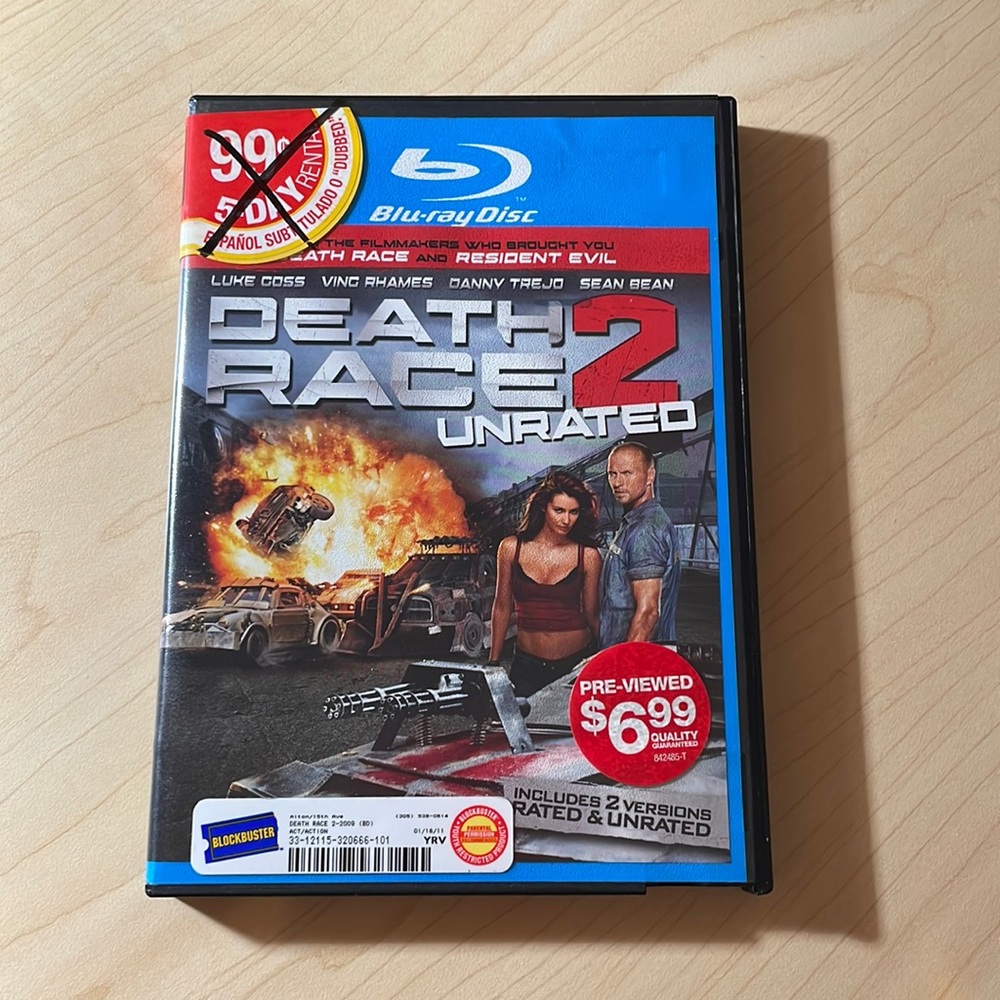 Death Race 2 (2011) UnRated Version Used Blu-ray from Blockbuster